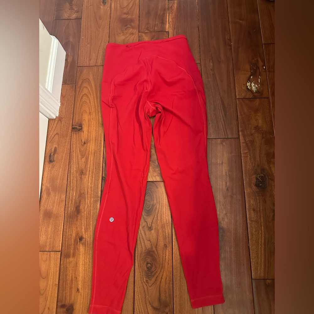 Red Lululemon Leggings - Picture 2 of 7